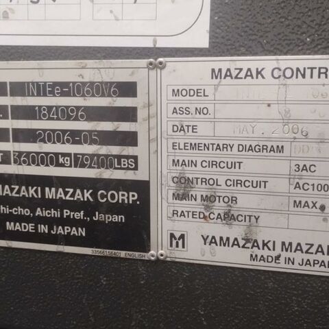 MAZAK INTEGREX E 1060V6 640MPlus Metallbearbeitungsmaschinen Fräsmaschinen Bearbeitungszentrum - Universal Fräs- und Drehzentrum mit 5 gesteuerten Achsen. Steuerung: Mazatrol 640 MPlus.
Maschine ist mit IKZ mit Nebelabsaugung und ist vorbereitet für Renishaw OMP. Japan