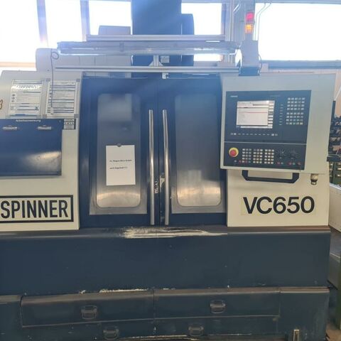 SPINNER VC-650 mit ShopMill Metallbearbeitungsmaschinen Fräsmaschinen Bearbeitungszentrum - Vertikal Zubehör:Vorbereitung für 4. Achse. Maschine hat shop mill Bedienung. Deutschland