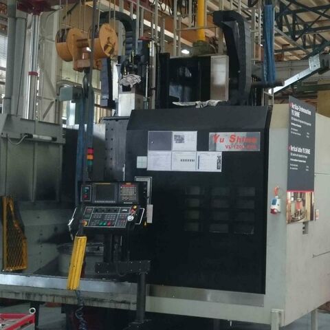 YU SHINE VL 1200 ATC 0i-TD Fanuc Metal Processing Lathes Vertical Turret Lathe - Single Column CNC vertical lathe with 12 positions ATC. Spindle reception is BT 50.
Control: Fanuc 0i-TD Taiwan