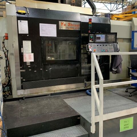 YU SHINE VL 1200 ATC 0i-TD Fanuc Metal Processing Lathes Vertical Turret Lathe - Single Column CNC vertical lathe with 12 positions ATC. Spindle reception is BT 50.
Control: Fanuc 0i-TD Taiwan