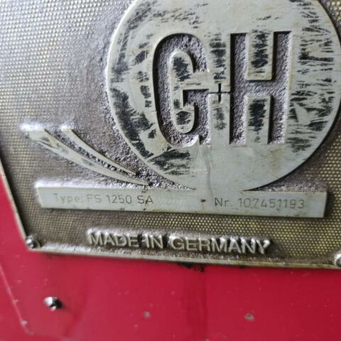 GEIBEL & HOTZ FS 1250 SA  Metal Processing Grinding machines Surface Grinding Machine - Horizontal Machine has cooling arrangement, dressing arrangement and auto. vert. feed. Germany