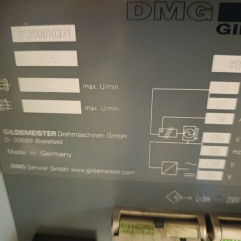GILDEMEISTER CTX 410 Plus iT Heidenhain Metallbearbeitungsmaschinen Drehmaschinen CNC Drehmaschine Maschine ist mit C- Achse und angetriebenen Werkzeugen !
Steuerung: Heidenhain Plus iT.
Maschine ist mit Späneförderer, Spannfutter und Reitstock. Deutschland