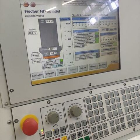 OPS-INGERSOLL OPS 650 Andronic Metallbearbeitungsmaschinen Fräsmaschinen Bearbeitungszentrum - Universal 5 Achsbearbeitungszentrum mit Dreh- Schwenktisch als A und C Achsen. Maschine
hat einen Palettenwechsler für 6 Paletten und einen Werkzeugwechsler mit 56
Positionen. Maschine hat wenig gelaufen und hat eine überholte Arbeitsspindel
mit HSK50 Aufnahme. Es werden viele Werkzeughalter mit zur Maschine geliefert. Deutschland
