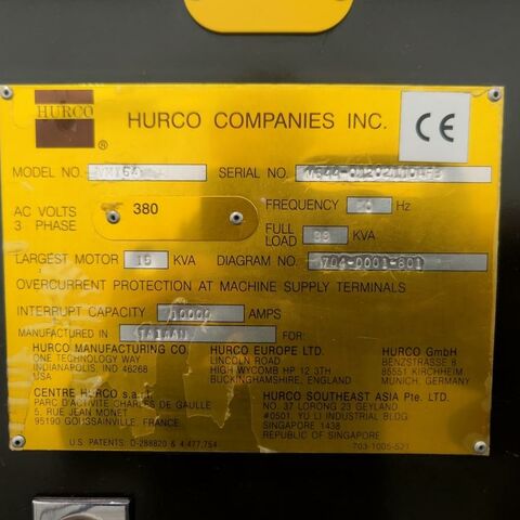 HURCO VMX 64  Metal Processing Milling machines milling machining centers - vertical Control: Hurco Ultimax. Machine has 40 positions in the ATC. Taiwan