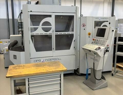 OPS-INGERSOLL OPS 650 Andronic Metallbearbeitungsmaschinen Fräsmaschinen Bearbeitungszentrum - Universal 5 Achsbearbeitungszentrum mit Dreh- Schwenktisch als A und C Achsen. Maschine
hat einen Palettenwechsler für 6 Paletten und einen Werkzeugwechsler mit 56
Positionen. Maschine hat wenig gelaufen und hat eine überholte Arbeitsspindel
mit HSK50 Aufnahme. Es werden viele Werkzeughalter mit zur Maschine geliefert. Deutschland