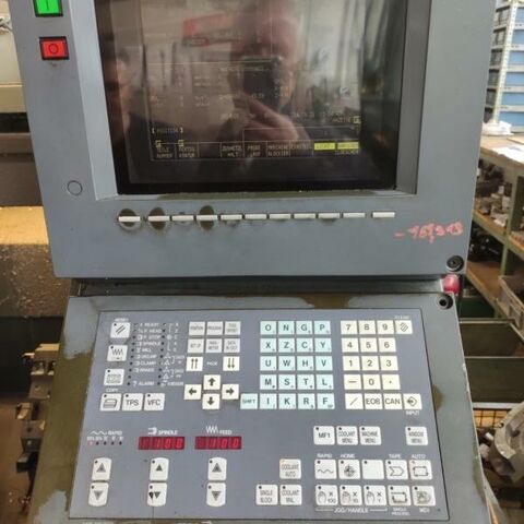 Mazak Quick Turn 10 Mazatrol T-Plus Metal Processing Lathes CNC Lathe Machine has a Mazatrol T Plus control and no tail stock. Japan