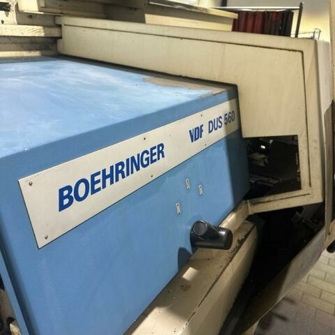 VDF- BOEHRINGER DUS 560 x 1250 Sinumerik 805 Metal Processing Lathes Lathe -  cycle-controlled controll Siemens 805, for cone turning, contour turning and
threat cutting. Machine has MULTIFIX toolholder system size 