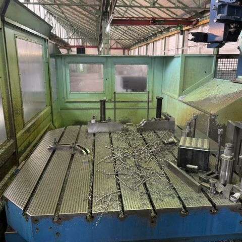 SACHMAN TRT 314 HS TNC 430 B Metal Processing Milling machines Bed Type Milling Machine - Universal control: Heidenhain TNC 430 B digital. Machine has 6 axes controled, X/Y/Z, C-
axe table rotation and A/B axes for universal head. Machine has a 40 position
ATC, cooling through spindle, a chip conveyor, an adaptable high speed spindle
(30.000 rpm) and two pallets in the pallet changer. Machine in program 22.347
hours. Italy