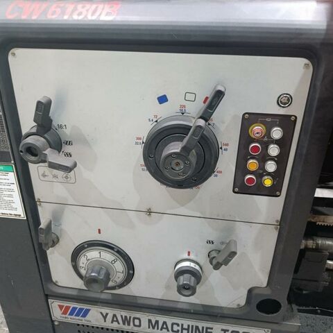YAW MACHINE TOOL CW6180B x 4000  Metal Processing Lathes Center Lathe With 4 position tool holder, face plate with safety cover, steady rest and DRO. China