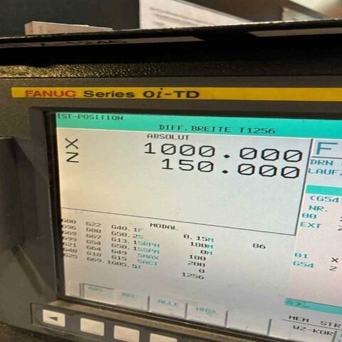 YU SHINE VL 1200 ATC 0i-TD Fanuc Metal Processing Lathes Vertical Turret Lathe - Single Column CNC vertical lathe with 12 positions ATC. Spindle reception is BT 50.
Control: Fanuc 0i-TD Taiwan