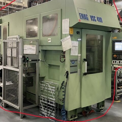 EMAG VSC 400 S 840 DSL Metallbearbeitungsmaschinen Drehmaschinen Vertikaldrehmaschine Maschine wird ohne Futter aber mit 12 Werkzeughalter, Aufnahme Capto 5,
angeboten. Deutschland