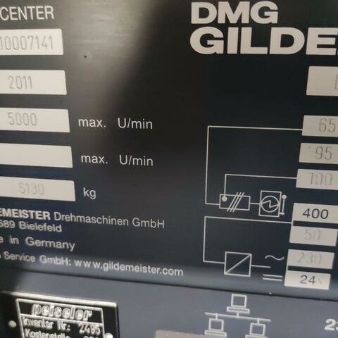 GILDEMEISTER CTX Beta 800 840D Siemens Metal Processing Lathes CNC Lathe Machine has 6 live tooling positions Germany