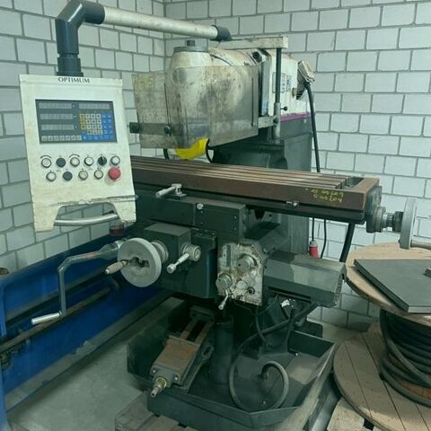 OPTIMUM MT100  Metal Processing Milling machines Universal Milling Machine Accessories: DRO and machine vice. Germany