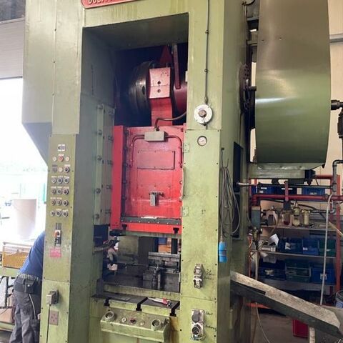 BOETTCHER & BRUECKMANN ZRL 250 / 820  Metal Processing Presses double-sided high speed press Complete line with decoiler, leveller and grip infeeder for 150 mm
x 1-3 mm material. Machine has a PIV drive. Germany