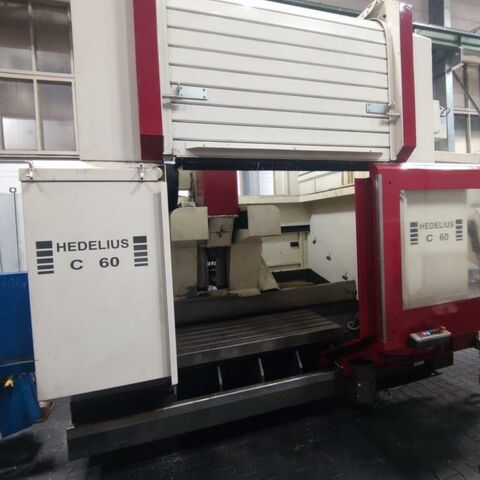 HEDELIUS C 60 PS/1200 iTNC 530 Metal Processing Milling machines milling machining centers - vertical Machine is closed on the top, has a chip conveyot, cooling through spindle and
a Heidenhain iTNC 530 control. Germany