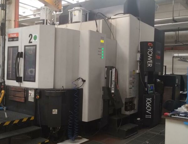 MAZAK INTEGREX E 1060V6 Matrix Metallbearbeitungsmaschinen Fräsmaschinen Bearbeitungszentrum - Universal Fräs- und Drehzentrum mit 5 gesteuerten Achsen. Steuerung: Mazatrol Matrix.
Maschine ist mit IKZ mit Nebelabsaugung und ist vorbereitet für Renishaw OMP. Japan