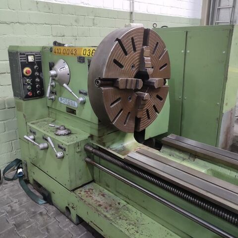 POREBA TPK 90/5000  Metal Processing Lathes Center Lathe Machine has a steady, Multifix toolholder, 3 jaw chuck, faceplate, rapid feed
motor, DRO and tailstock with deep boring arrangement. Extension bridge of bed Poland