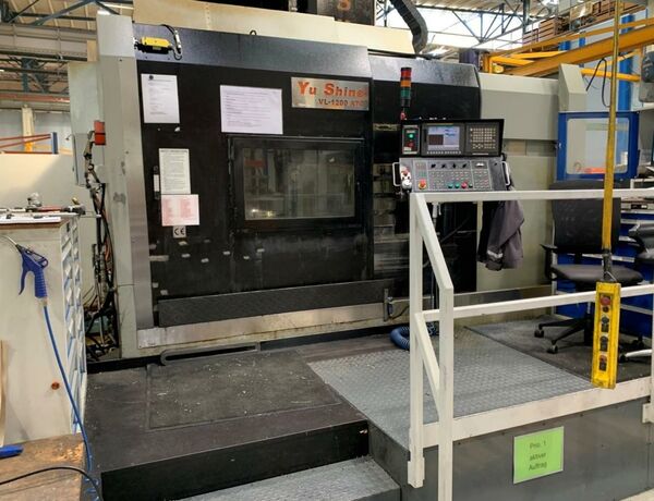 YU SHINE VL 1200 ATC 0i-TD Fanuc Metal Processing Lathes Vertical Turret Lathe - Single Column CNC vertical lathe with 12 positions ATC. Spindle reception is BT 50.
Control: Fanuc 0i-TD Taiwan