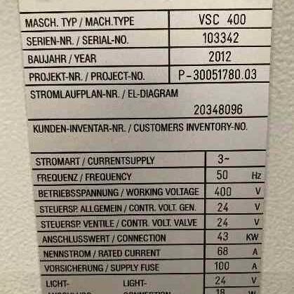 EMAG VSC 400 S 840 DSL Metal Processing Lathes Vertical Turning Machine  Germany