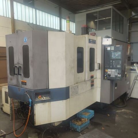 MORI SEIKI SH 400 Fanuc MSC 501 (Fanuc 16i) Metal Processing Boring mills / Machining Centers / Drilling machines Machining Center - Horizontal Control Fanuc MSD 501, 40 tool stations, it has trough spindle coolant, chip
conveyor and two paletts. Japan