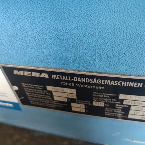 MEBA - VOLLAUTOMAT 410 DGA MEBA Metal Processing Saws Band Saw - Automatic  Germany