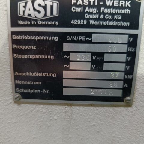 FASTI 211-25-3  Metallbearbeitungsmaschinen Blechbearbeitung / Scheren / Biegen / Richten Schwenkbiegemaschine Mit Zubehör und PLC Steuerung von Alba. Deutschland