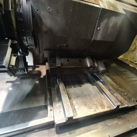 GILDEMEISTER CTX 420 linear 840D shop turn Metal Processing Lathes CNC Lathe Machine has C-axe, Y- axe and live tooling.
Control: Siemens 840 D shop turn.
Machine has tail stock and power chuck. Germany